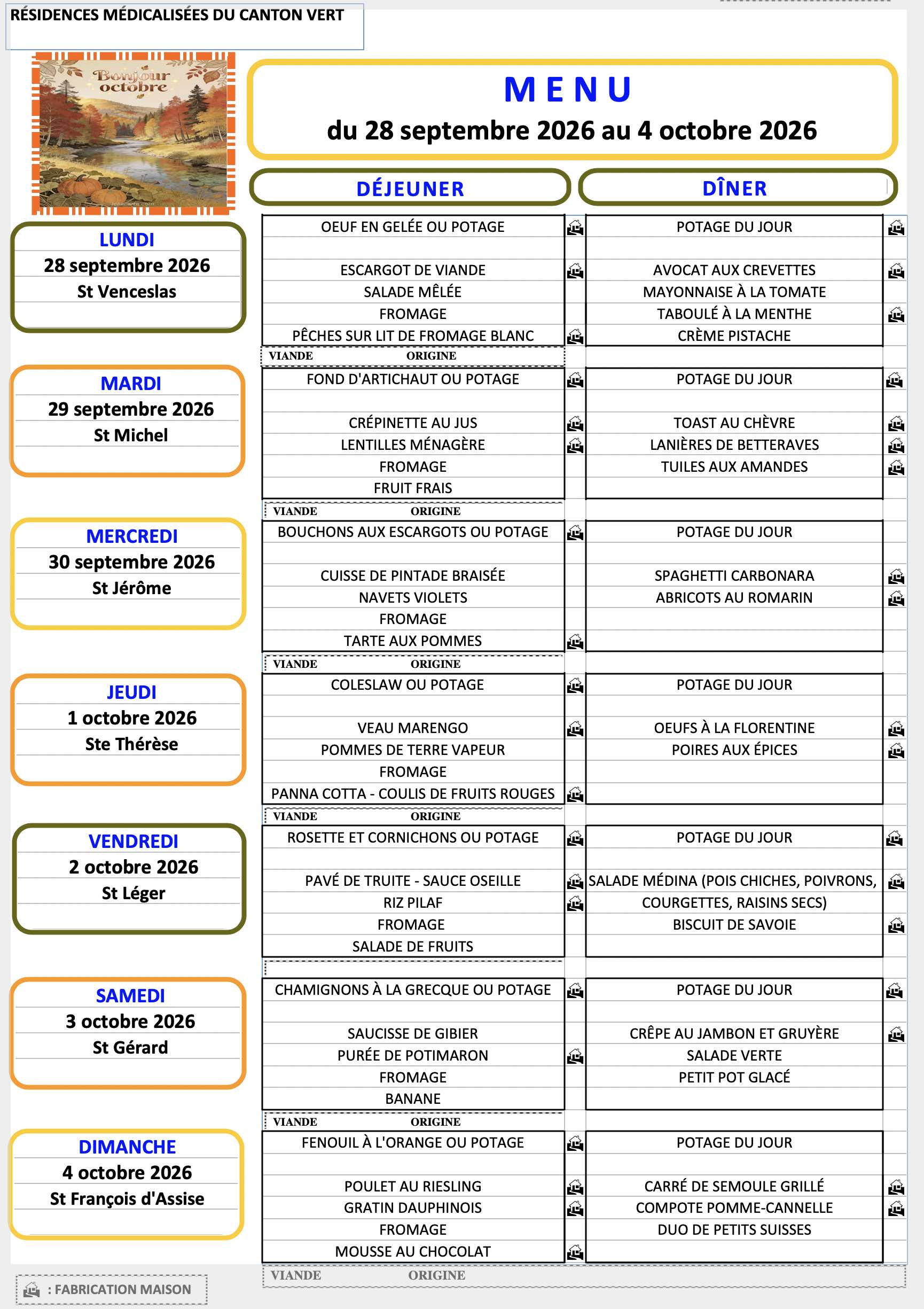Menu du 2809 au 41026